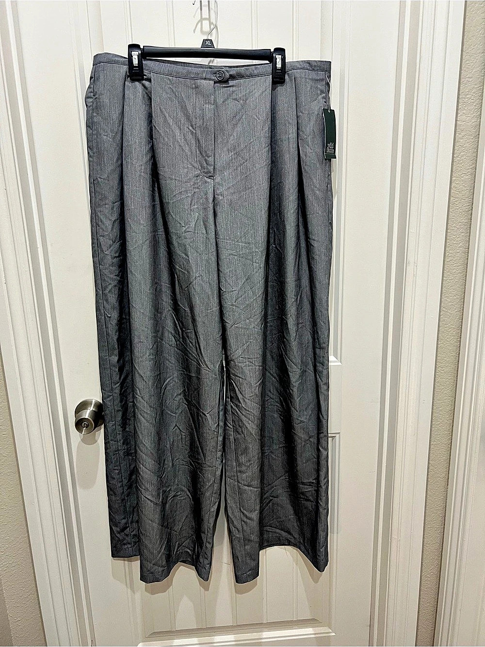 Eileen Fisher Responsible Style Wide Leg Pants in Gray XL NWT